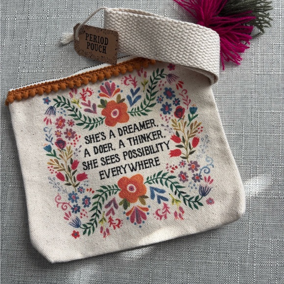 Period Pouch Handbags - Floral Canvas Bag